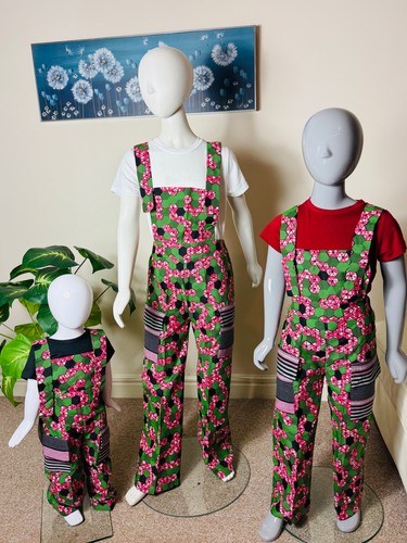 African ankara dungarees only - african,