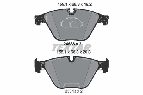 Brake pads 2468801 - , for