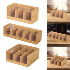 Bamboo Tea Bag Organiser for