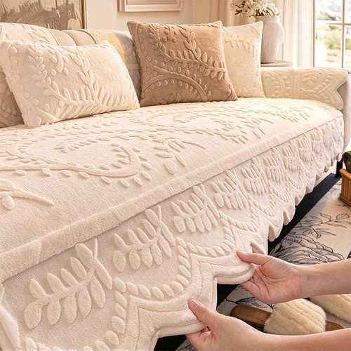 Thick plush sofa cover 4 - thick,