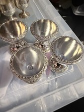 Vintage Lanthe Silver Plated Set of 4 Egg Cups - Made in England