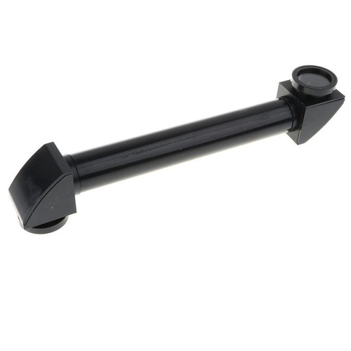 30cm black plastic - black, adjustable