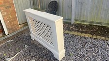 Jali made radiator cover in white medium size furniture 