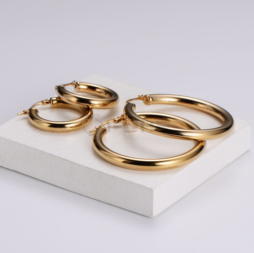 18ct gold plated - gold, big