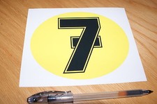 Barry sheene number decal - sheene, 7