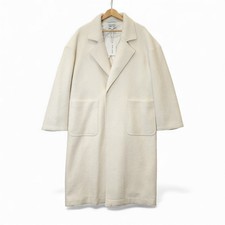 Reiss Coat M Cream Boiled-Wool