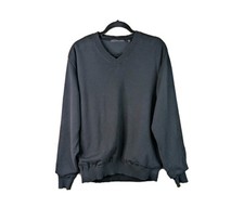 Greg Norman Windproof Golf Jumper Mens Size Small Black V Neck Relaxed Fit Sport