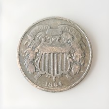 1864 2 cent coin - R40