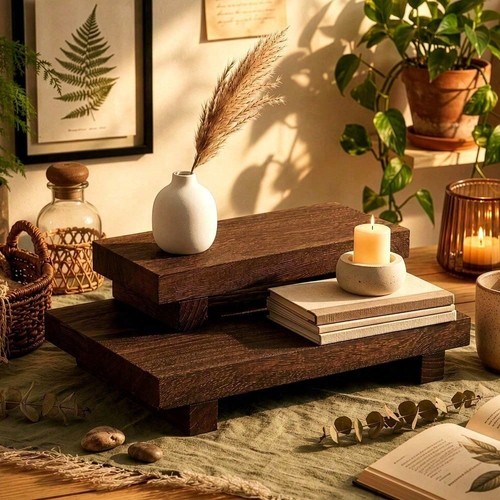 2pc wooden riser - wooden,