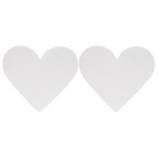 2 Pcs Polystyrene Cake Dummy Heart Shaped for Decorating Styropor Torte