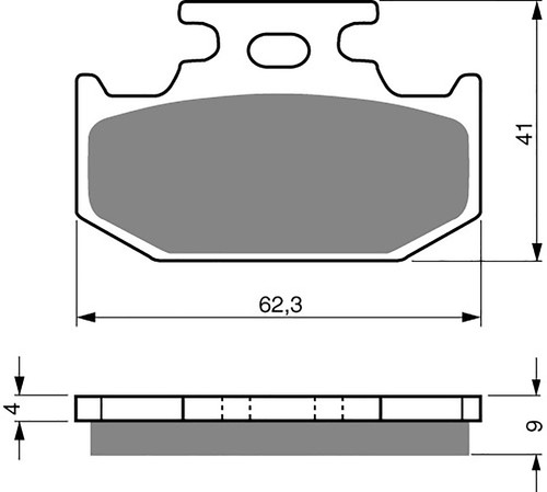 Goldfren rear brake disc - rear,