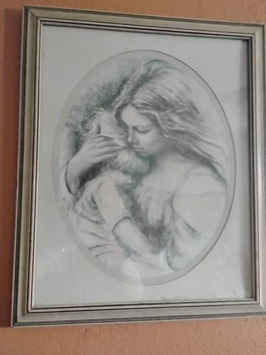 Original hand drawn mother - hand, mother's