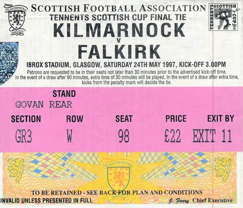 Ticket scottish cup - ticket:,