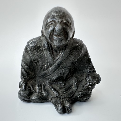 Vintage lead laughing buddha - vintage,