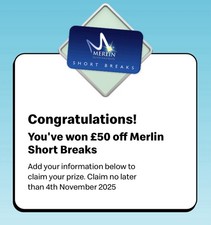 £50 off merlin short