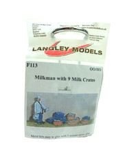 LANGLEY MODELS F113 MILKMAN WITH 9 MILK CRATES