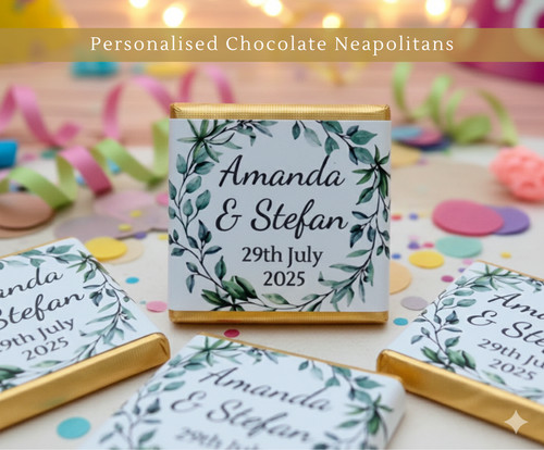 Personalised chocolate green - personalised,
