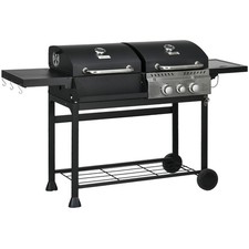Outsunny dual fuel bbq - outsunny, grill