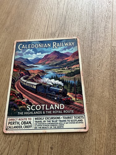 Caledonian railway metal wall - caledonian,