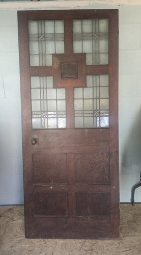 Architectural salvage oak door - architectural,