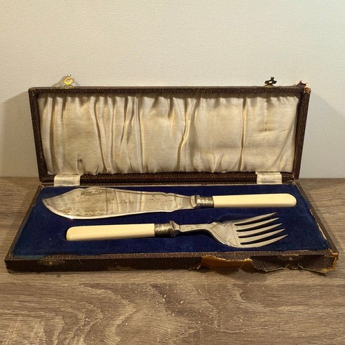 Vintage epns fish servers set - vintage,