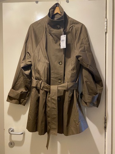 Mango funnel neck belted - mango,