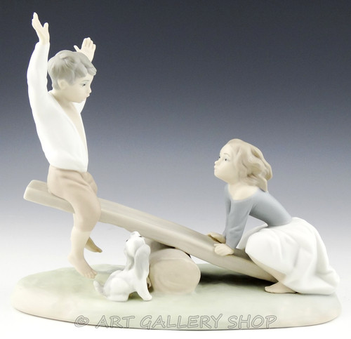 Lladro figurine seesaw - lladro,