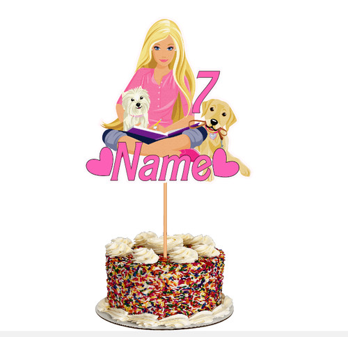 Barbie cake topper - barbie,