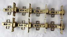 8 X GOLD MFI WARDROBE DOOR HINGES (SALICE 2A7)