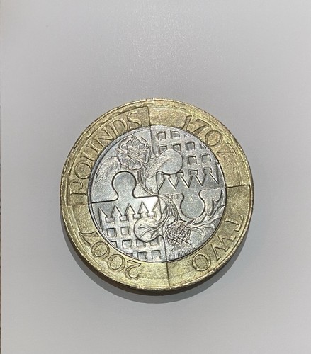 Rare 1707 2007 - £2, coin