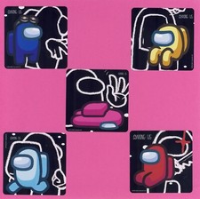 15 Among Us Large Stickers -