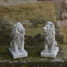 Lion Set of 2 Stone Figures