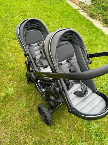 Icandy peach twin pram - peach,