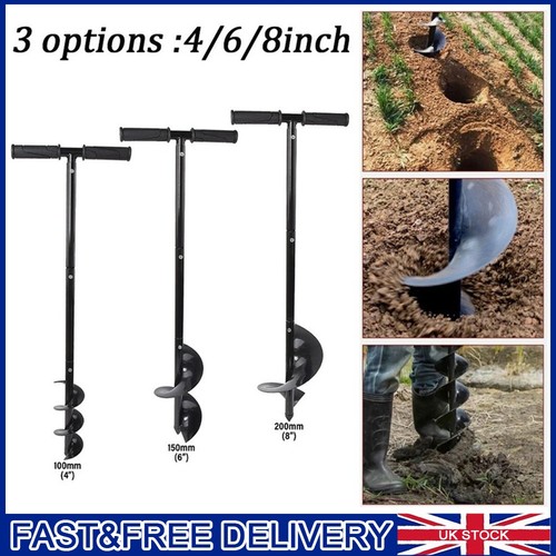 Planting auger spiral hole - planting,