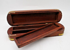 Vintage Wooden Pencil Box with