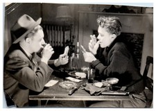 Old Photograph Two Men Arguing