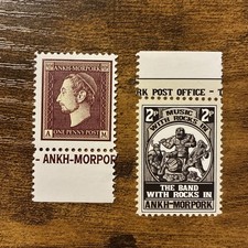 Discworld stamps x2 sides