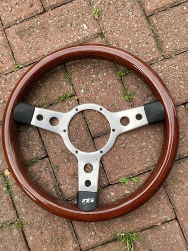 Classic car wooden steering - car,