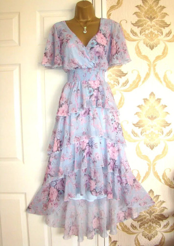 Quiz floral size dress midi - floral,