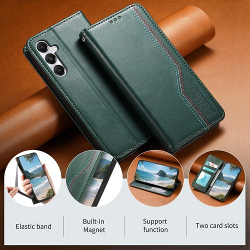 Leather magnetic wallet phone - magnetic,