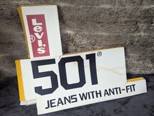 Levi's 501 The Original Antifit Advertising Store Sign Cardboard FSDU CB10