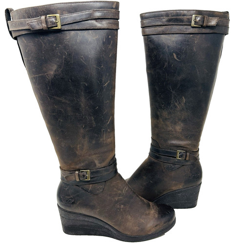 Ugg tall leather boots - leather,