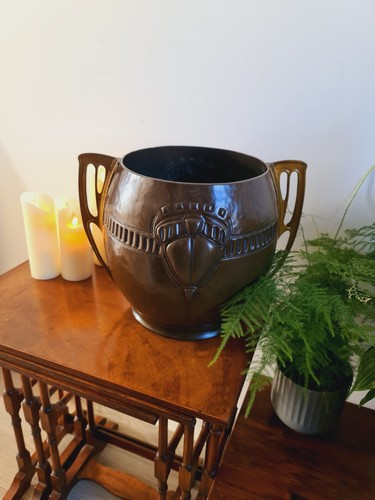 Vintage copper jardiniere - vintage,