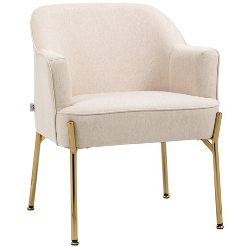 Homcom fabric armchair accent - homcom,