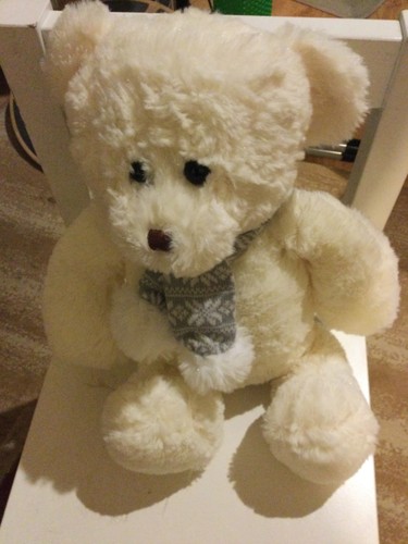 Whsmith polar bear plush - polar,
