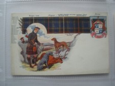 CLAN FRASER - Tartan & Coat of Arms Postcard - W&AK Johnston, Back Variant 4