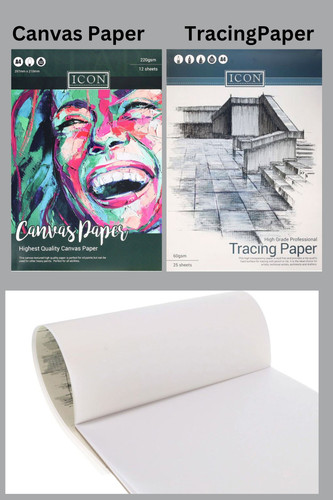 Canvas textured paper - a4,