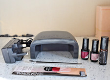 BUNDLE: Sensationail USB Pro 3060 LED Lamp UV, Some Gels, Removal Tool, Shields