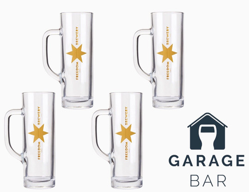 Set freedom beer glasses - of,