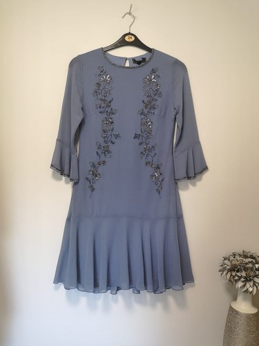 New gorgeous blue chiffon - new,